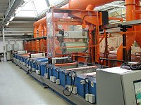 PLC controlled plating lines for zinc, nickel and tin electroplating