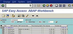 SAP Workbench Application